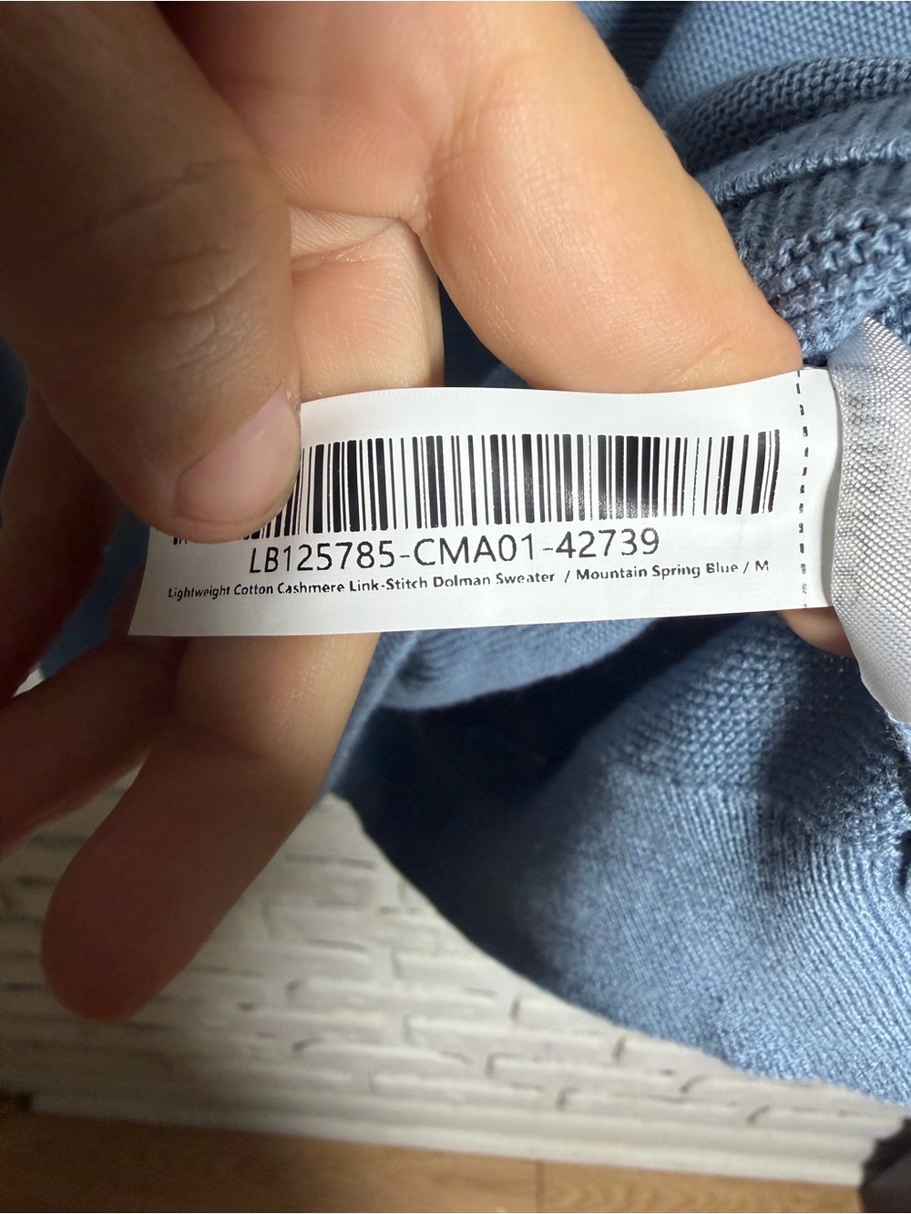 Quince Lightweight Cotton Cashmere Link-Stitch Dolman Sweater Size Medium New - Picture 6 of 8